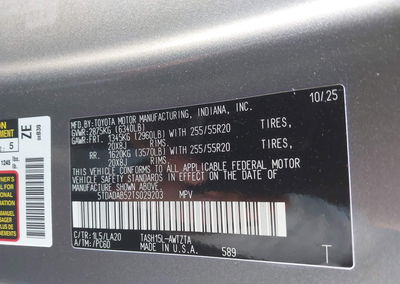 2026 Toyota Grand Highlander Hybrid Max Platinum, uszkodzenie: Lewy bok, Iaai lot 45251645, zdjęcie 9 z 16