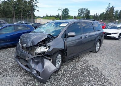 2015 Toyota Sienna Xle 8 Passenger, Front End damage, Iaai lot 45092051, photo 2 of 19