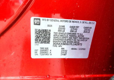 2026 Chevrolet Equinox Activ, uszkodzenie: Przód, Copart lot 52755536, zdjęcie 13 z 15