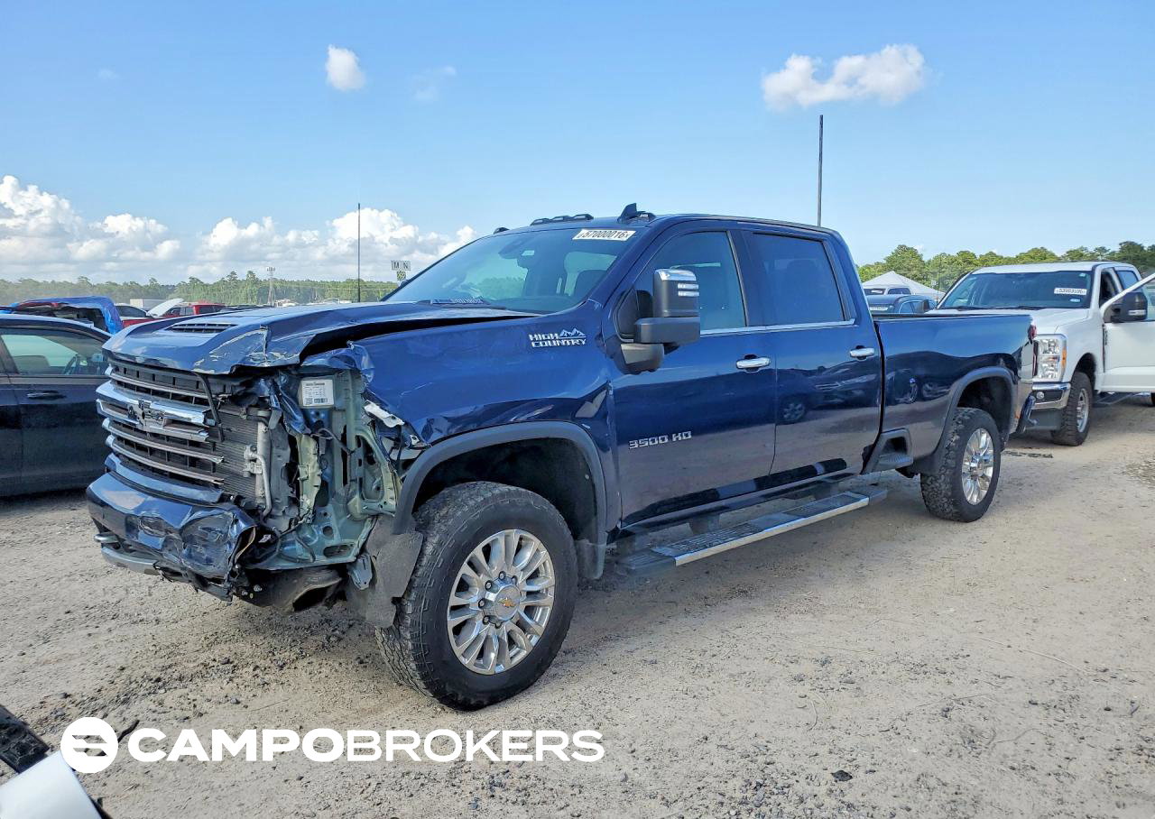2022 Chevrolet Silverado K3500 High Country, пошкодження: Передня частина, Copart лот 57000016