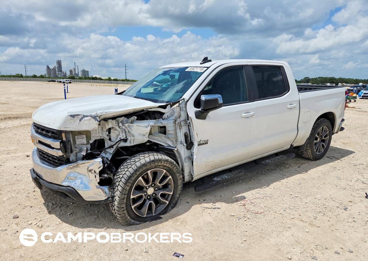 2019 Chevrolet Silverado C1500 Lt, Front End damage, Copart lot 55621716