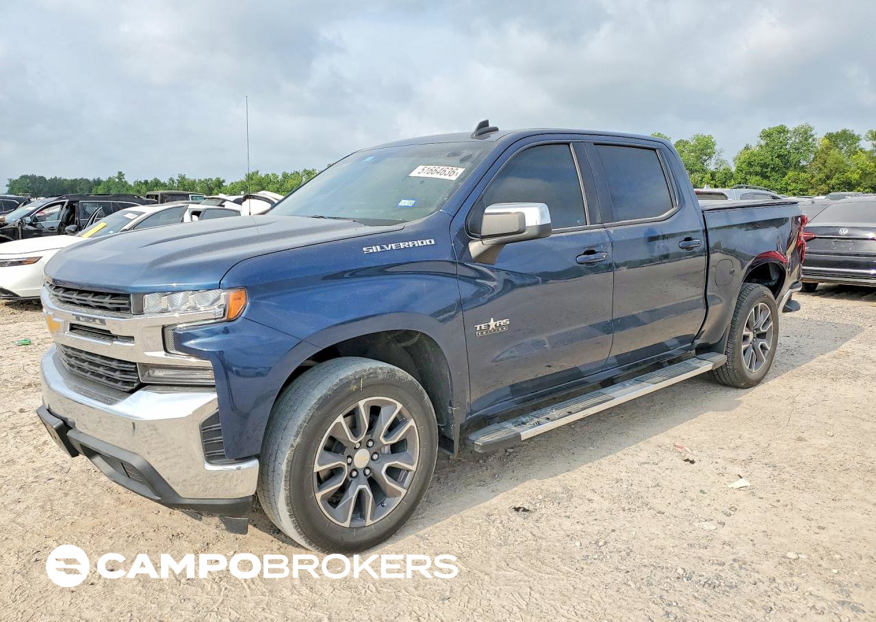 2021 Chevrolet Silverado C1500 Lt, пошкодження: Бік, Copart лот 51664636