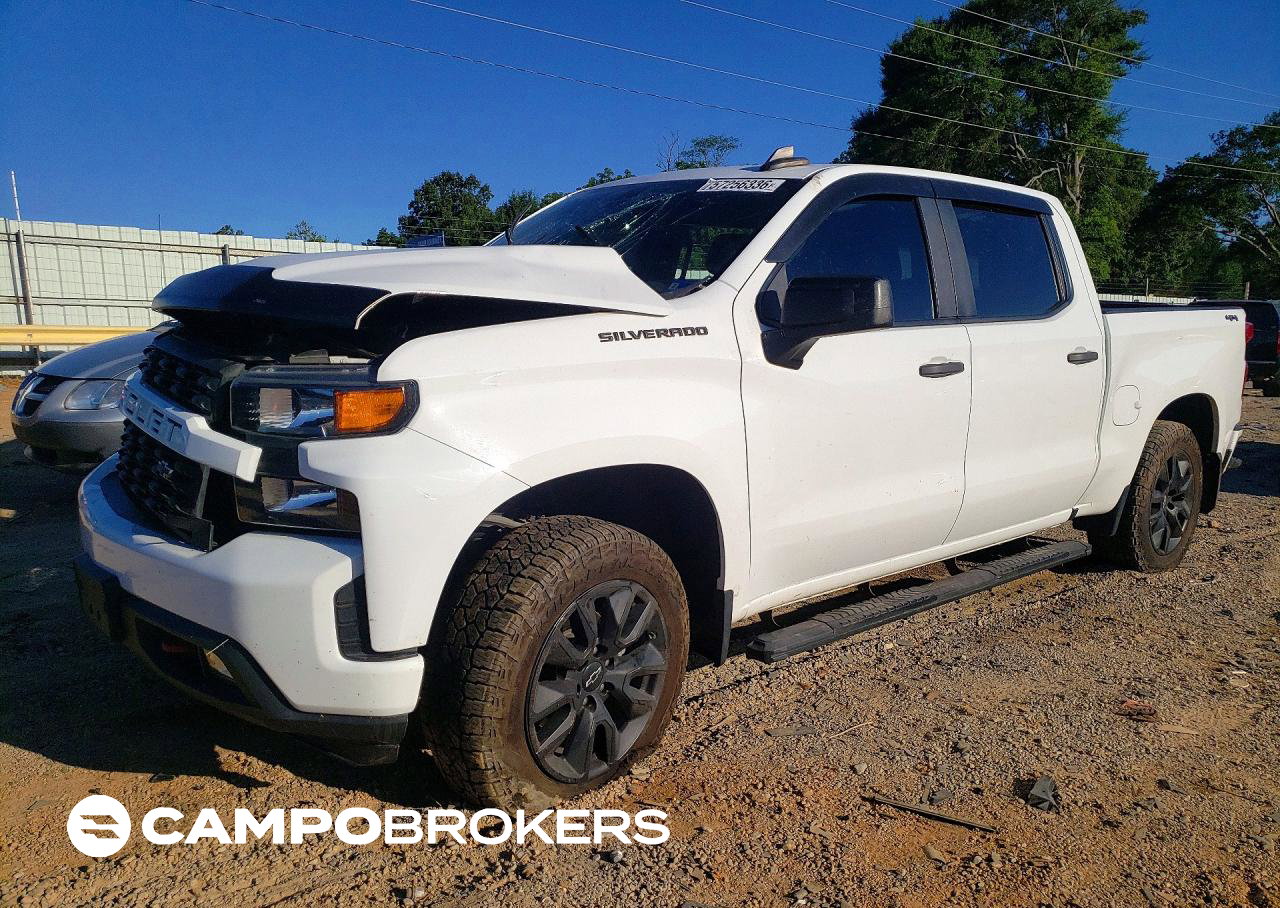 2021 Chevrolet Silverado K1500 Custom, Side damage, Copart lot 57256336