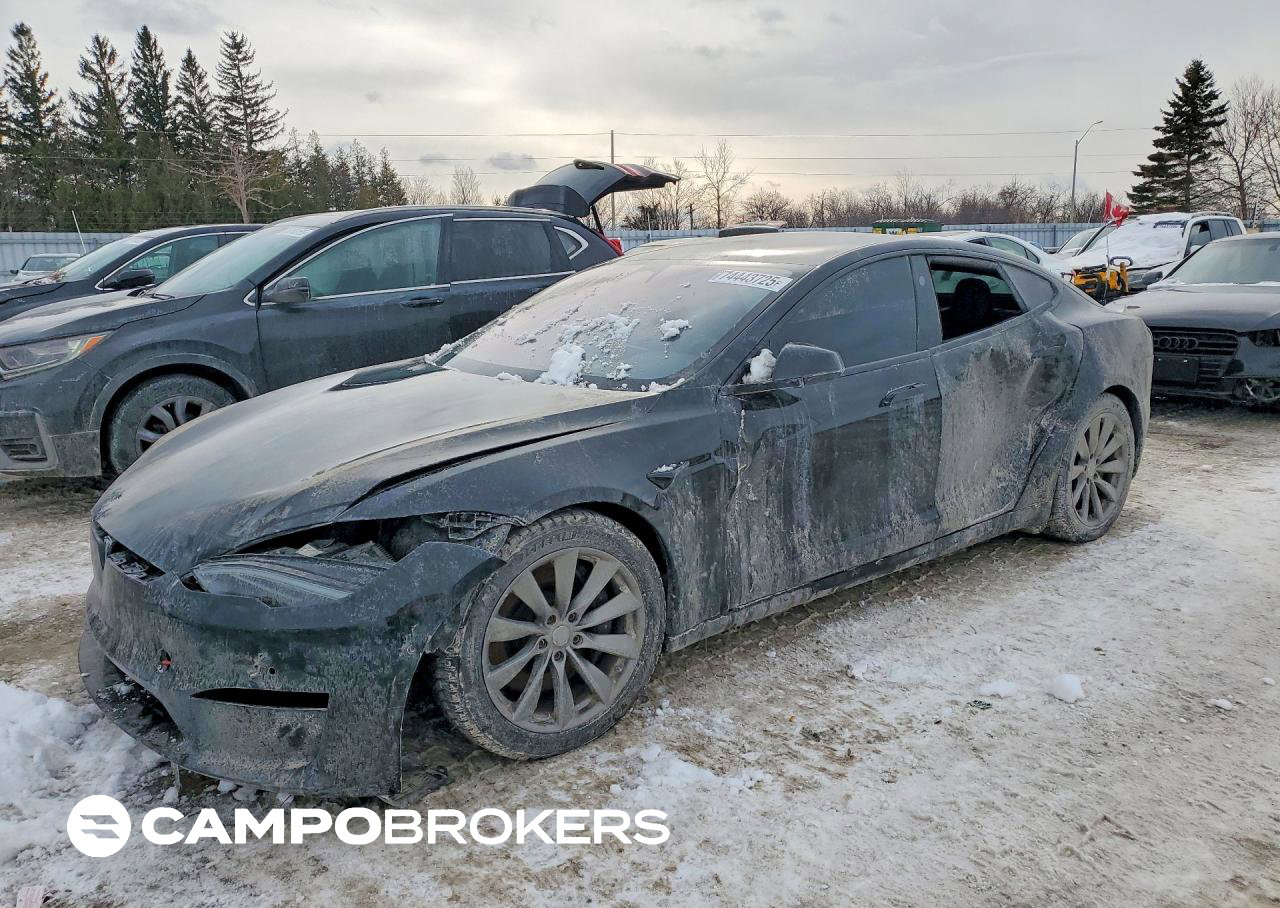 2023 Tesla Model S, пошкодження: Бік, Copart лот 74443725