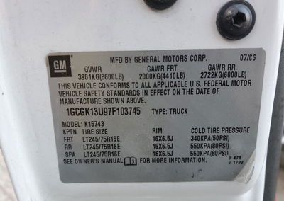 2007 Chevrolet Chev Silverado, uszkodzenie: Przód, Copart lot 78848895, zdjęcie 12 z 12