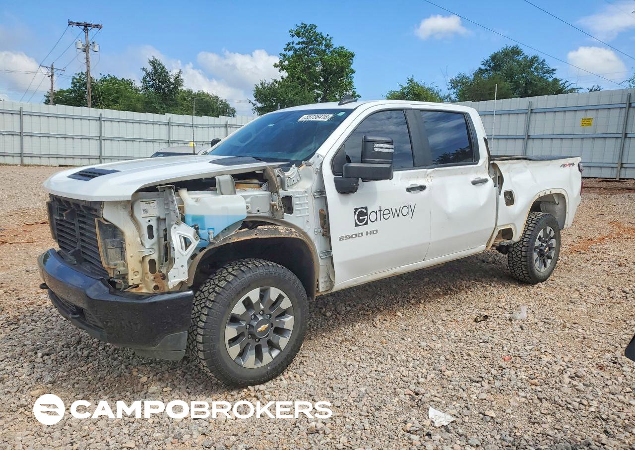 2023 Chevrolet Silverado K2500 Custom, daño Lateral, Copart lote 55736416