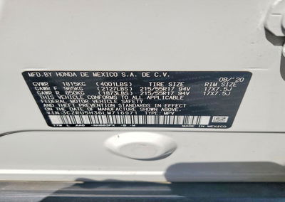 2020 Honda Hr-v Lx, Front End damage, Copart lot 53701366, photo 13 of 13