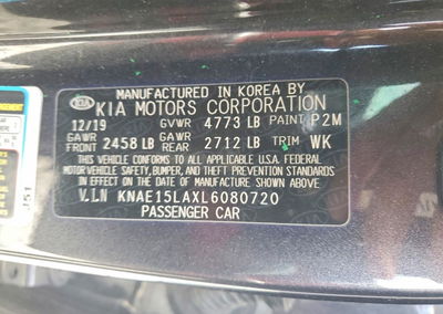 2020 Kia Stinger Gt-line, daño Volcadura, Copart lote 56752146, foto 12 de 12