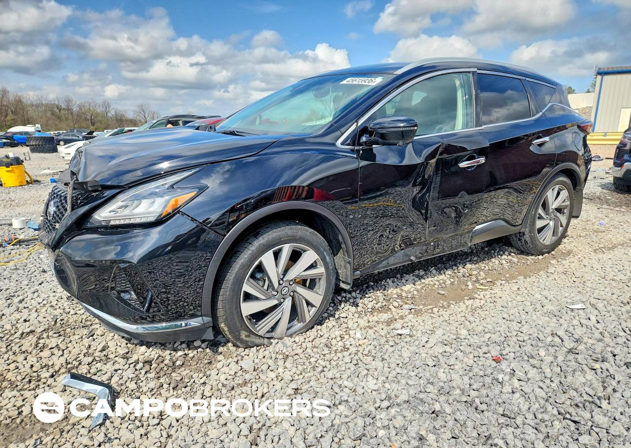 2020 Nissan Murano Sl, Front End damage, Copart lot 45615936