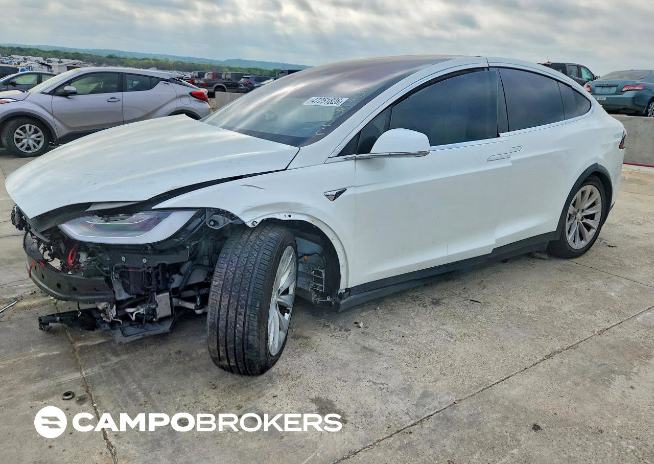 2020 Tesla Model X, пошкодження: Передня частина, Copart лот 47251826
