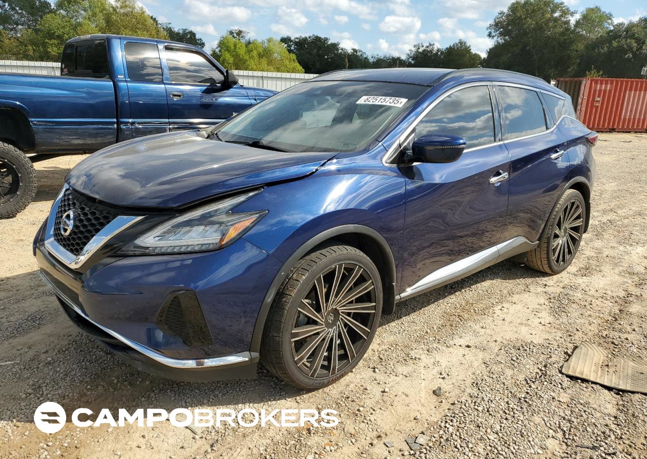 2020 Nissan Murano Sv, Minor Dents/Scratches damage, Copart lot 77176625