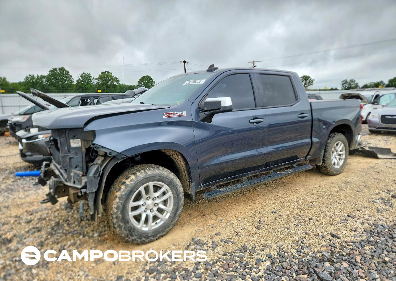 2020 Chevrolet Silverado K1500 Lt, Front End damage, Copart lot 53979066