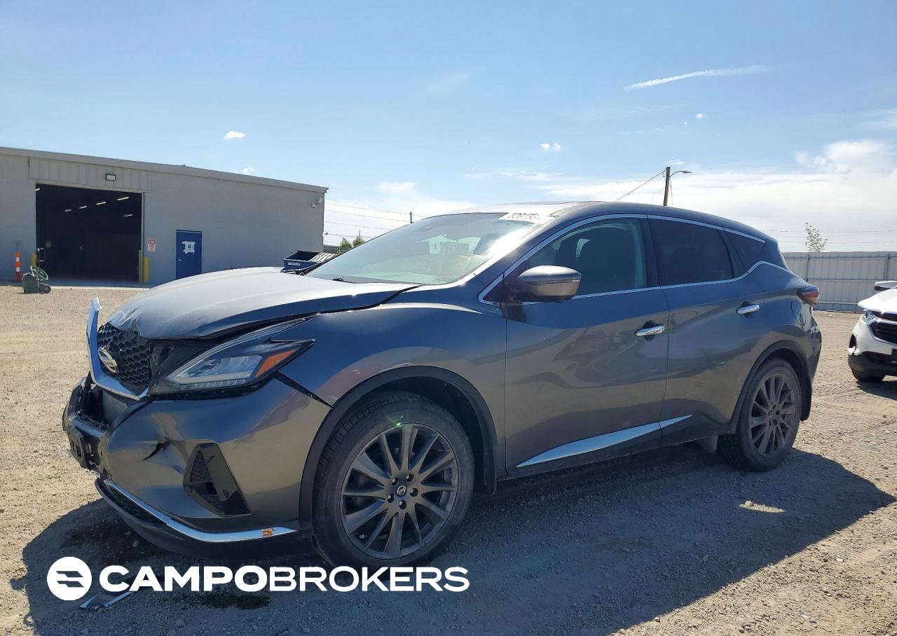 2021 Nissan Murano Sv, daño Frontal, Copart lote 52615696