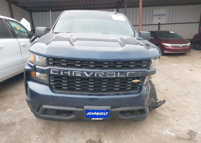 2021 Chevrolet Silverado 1500 2wd  Short Bed Custom, пошкодження: Лівий бік, Iaai лот 43919312, фото 13 з 17