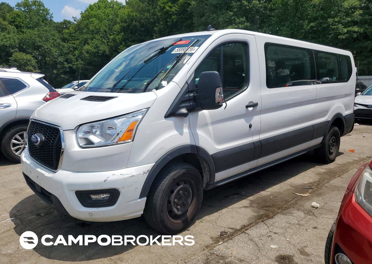 2022 Ford Transit T-350, daño Abolladuras/rayones menores, Copart lote 58898316