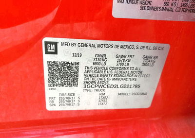 2020 Chevrolet Silverado C1500 Lt, daño Frontal, Copart lote 57263606, foto 12 de 12