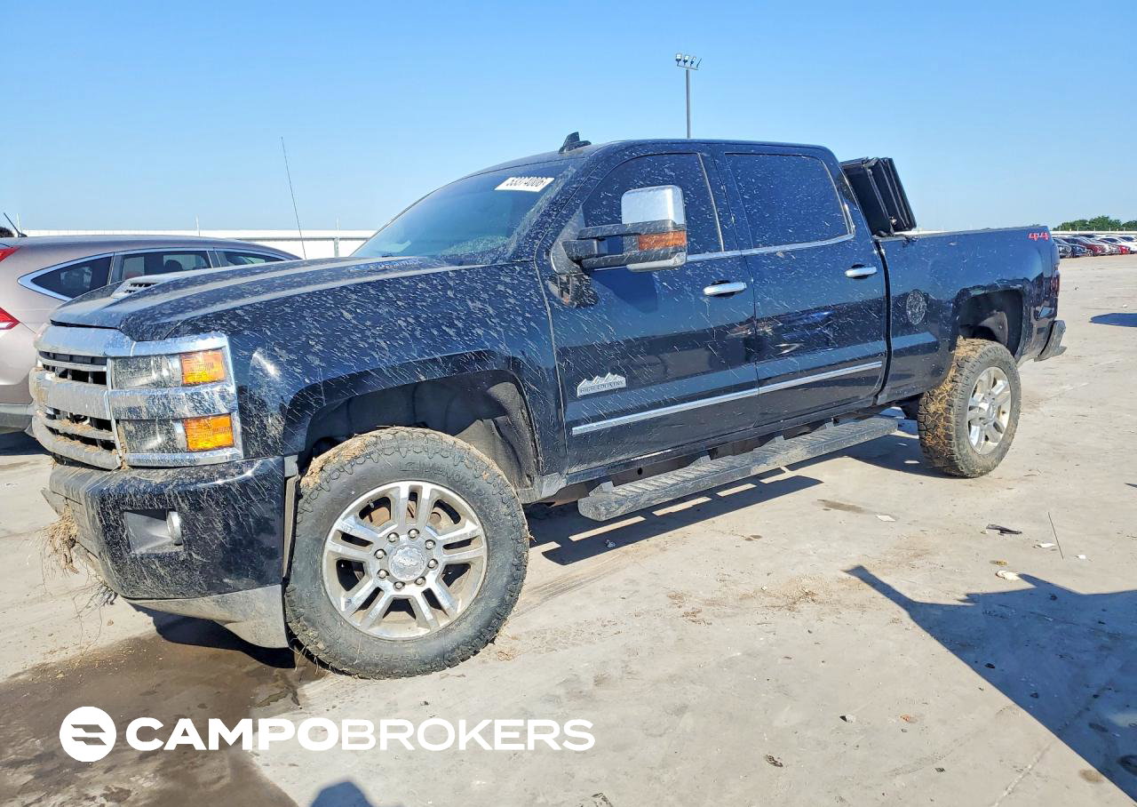 2019 Chevrolet Silverado K2500 High Country, Front End damage, Copart lot 53374006