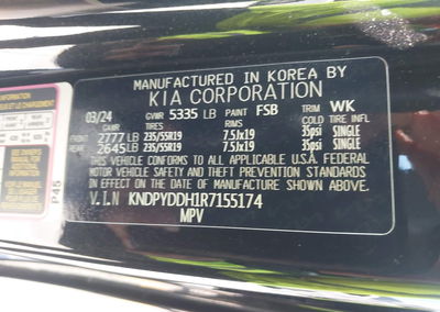 2024 Kia Sportage Plug-in Hybrid X-line, пошкодження: Правий бік, Iaai лот 45224940, фото 9 з 16