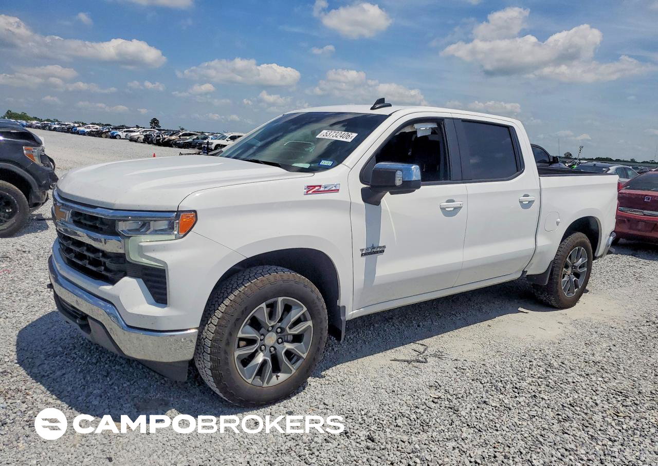 2026 Chevrolet Silverado K1500 Lt, daño Lateral, Copart lote 53732406