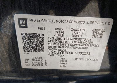 2020 Chevrolet Silverado 1500 4wd  Short Bed Rst, uszkodzenie: Przód, Iaai lot 45076580, zdjęcie 9 z 16