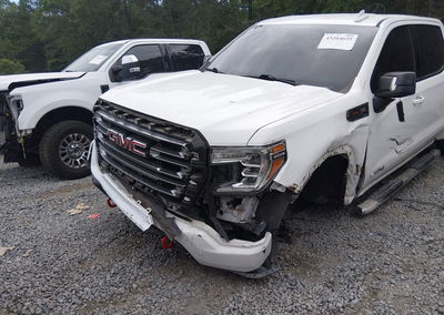 2020 Gmc Sierra 1500 4wd  Short Box At4, daño Frontal izquierdo, Iaai lote 45204629, foto 6 de 17