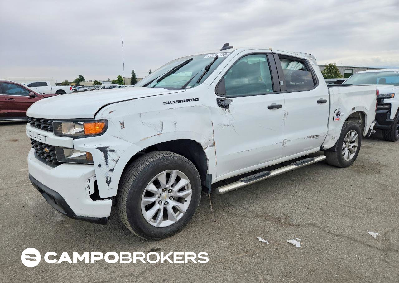 2021 Chevrolet Silverado C1500 Custom, daño Trasero, Copart lote 55213796