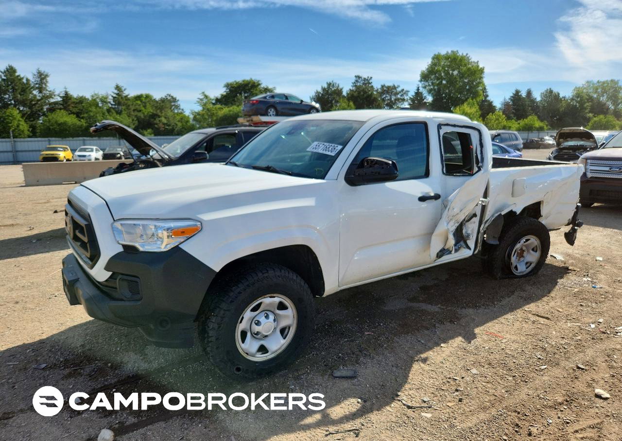 2021 Toyota Tacoma, daño Trasero, Copart lote 55716836
