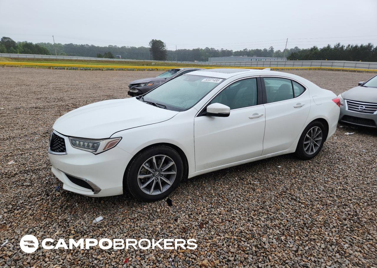 2018 Acura Tlx Tech, daño Lateral, Copart lote 53321486