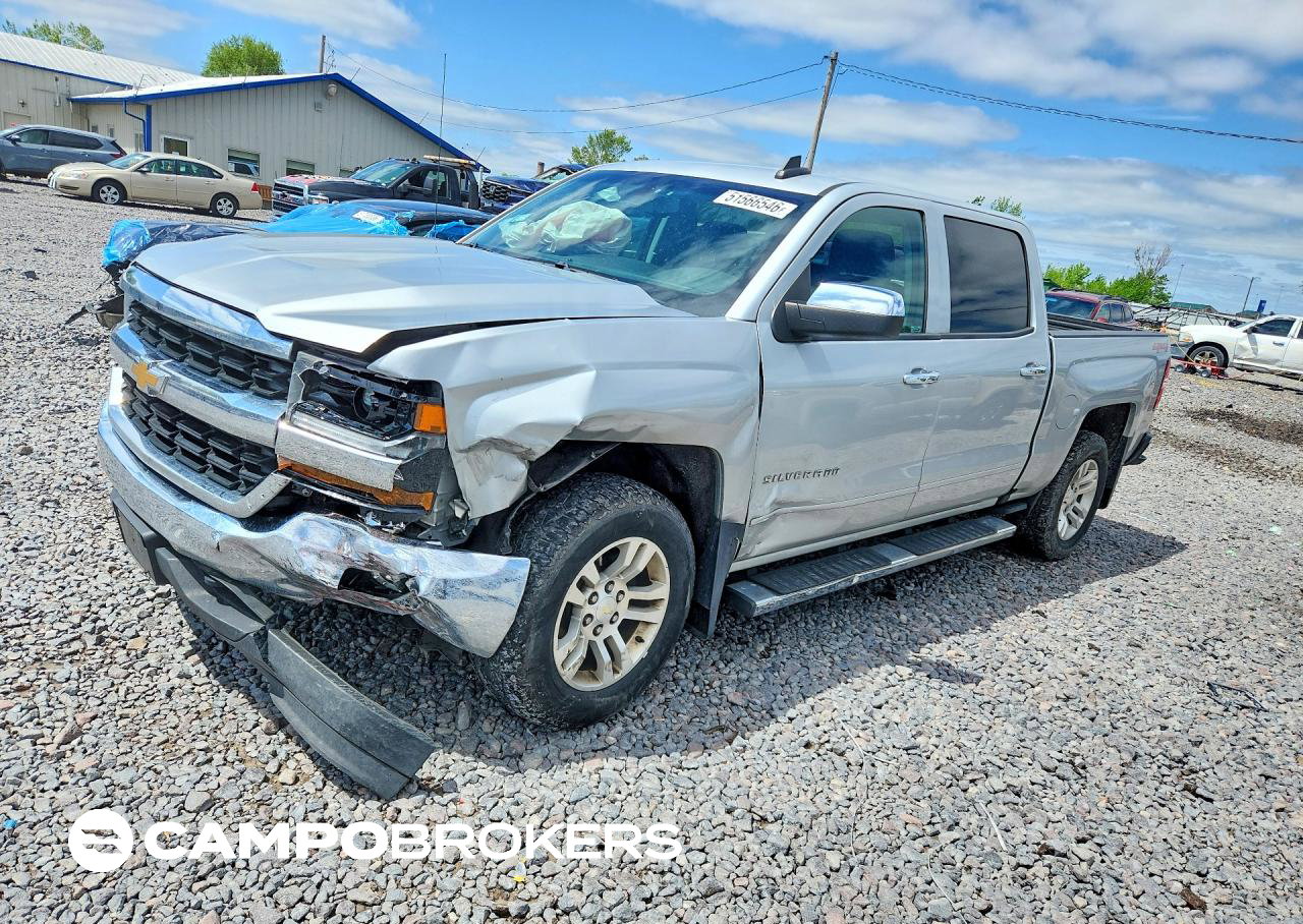 2016 Chevrolet Silverado K1500 Lt, uszkodzenie: Przód, Copart lot 51566546