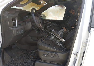 2024 Gmc Sierra 2500hd 4wd  Standard Bed Denali, Exterior Burn damage, Iaai lot 45055693, photo 5 of 10
