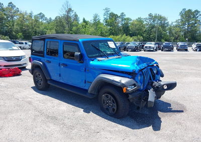 2024 Jeep Wrangler 4-door Sport 4x4, Front End damage, Iaai lot 44625692