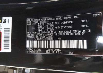 2026 Toyota Grand Highlander Hybrid Xle, пошкодження: Передня частина, Iaai лот 45523803, фото 9 з 16