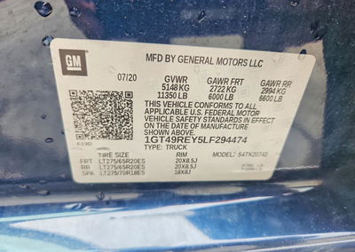 2020 Gmc Sierra K2500 Denali, Front End damage, Copart lot 57369316, photo 12 of 14