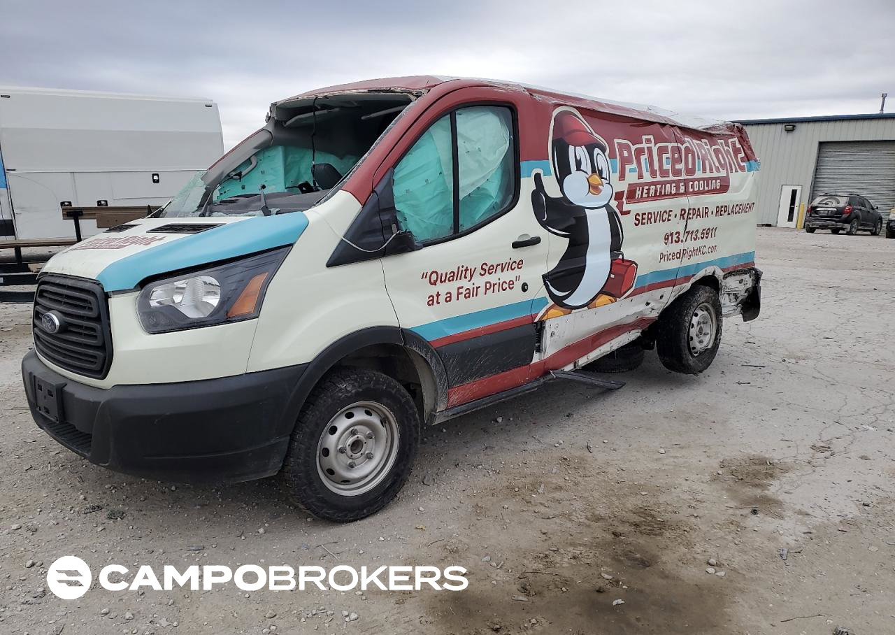 2019 Ford Transit T-250 Delivery Van, Rollover damage, Copart lot 91448785
