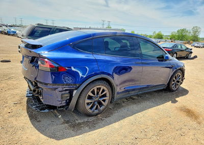 2022 Tesla Model X, daño Trasero, Copart lote 54498356, foto 3 de 14