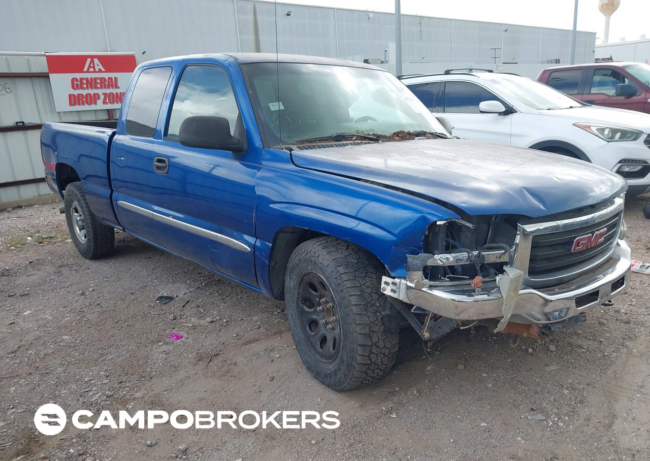 2004 Gmc Sierra 1500 Sle, Front End damage, Iaai lot 45350206