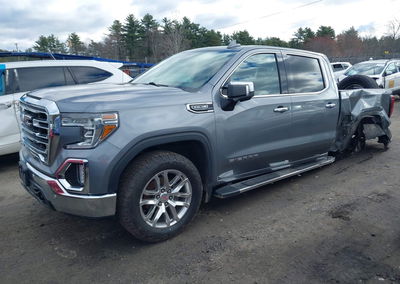 2021 Gmc Sierra 1500 4wd  Short Box Slt, Left Rear damage, Iaai lot 44764716, photo 2 of 18