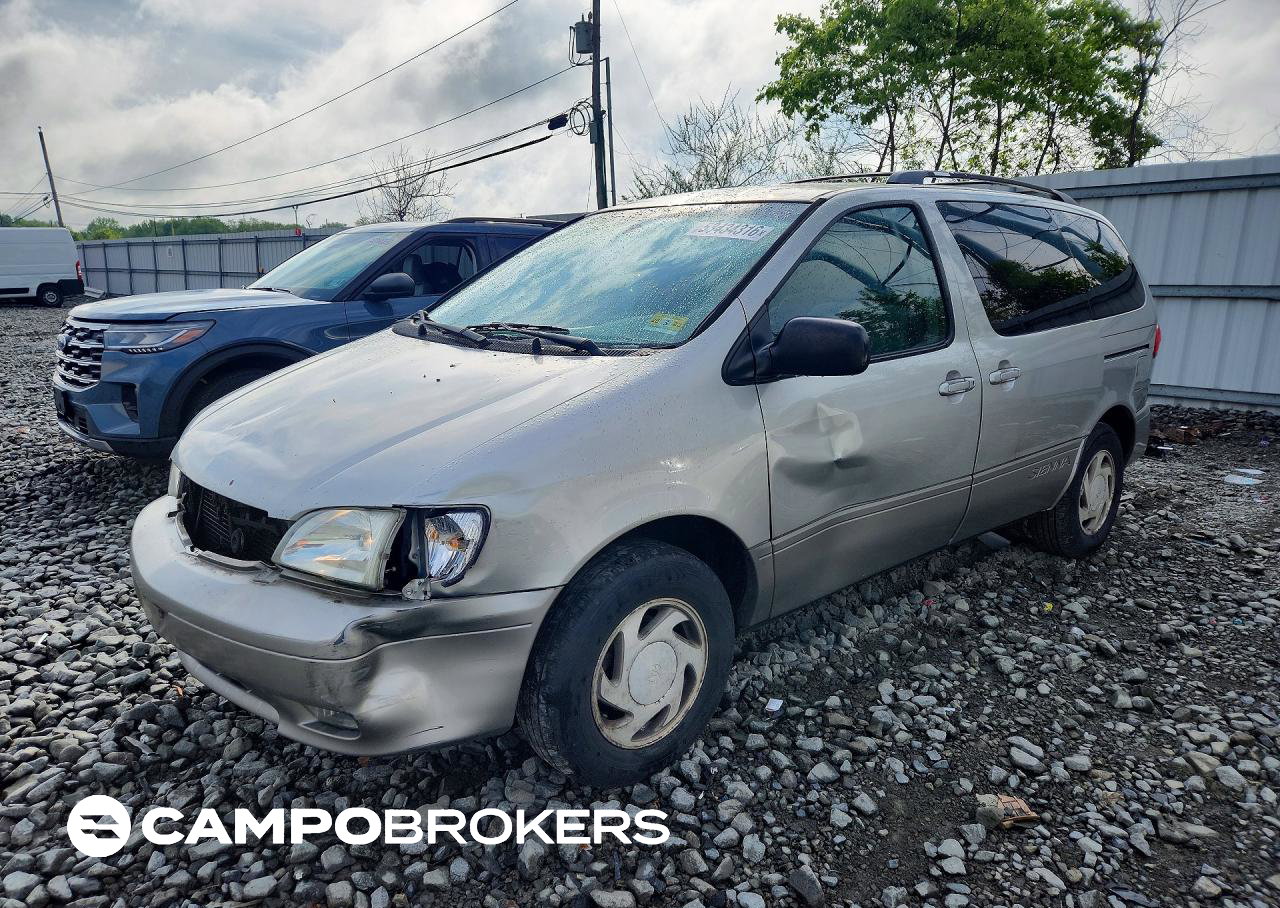2001 Toyota All Models Sienna Ce, uszkodzenie: Przód, Copart lot 53434316