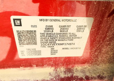 2021 Chevrolet Silverado K3500 High Country, Front End damage, Copart lot 57226456, photo 12 of 13