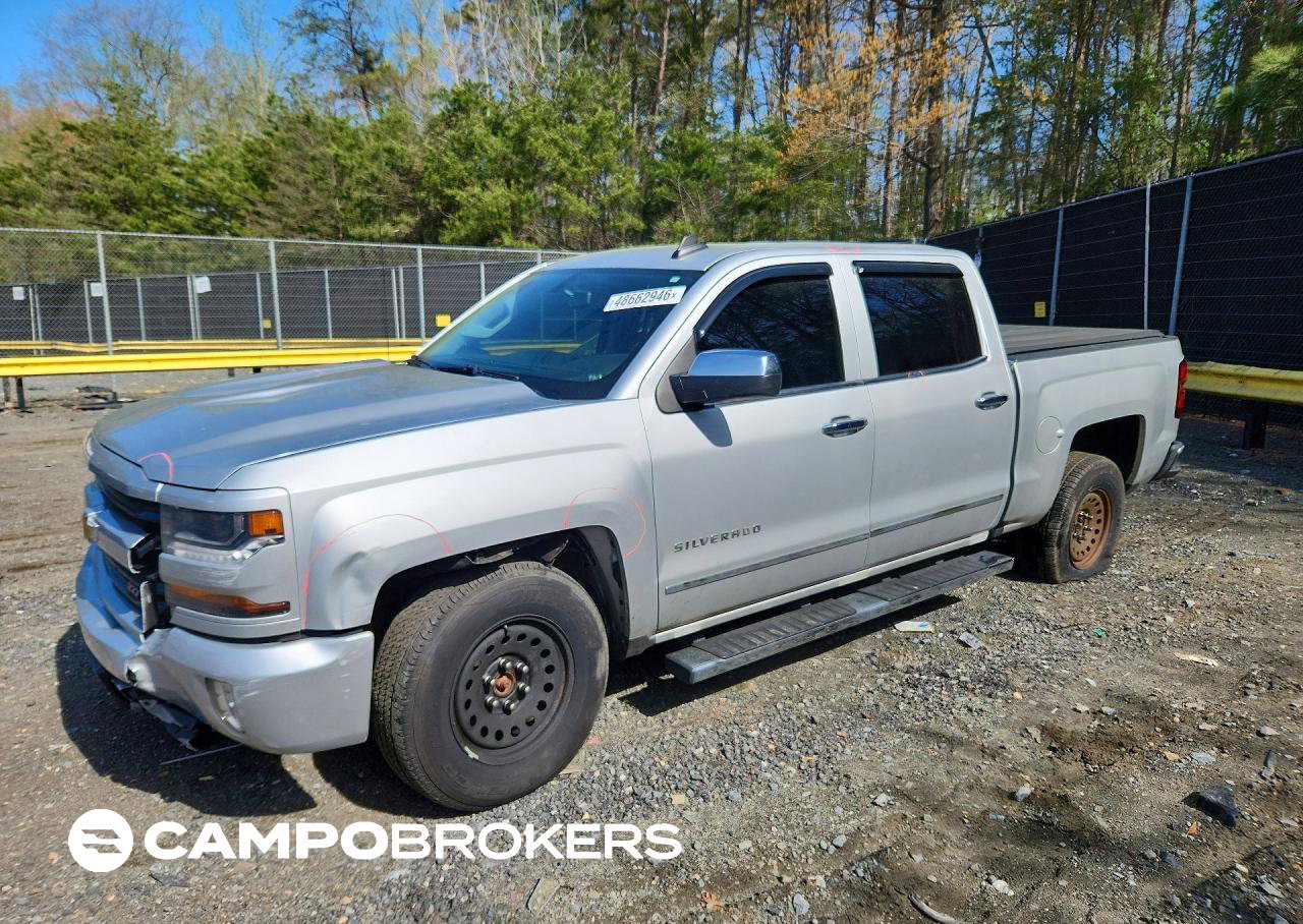 2016 Chevrolet Silverado K1500 Lt, Front End damage, Copart lot 48662946
