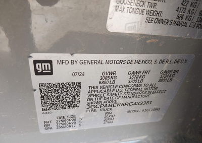 2024 Chevrolet Silverado 1500 2wd  Short Bed Custom, uszkodzenie: Theft, Iaai lot 44955264, zdjęcie 9 z 16