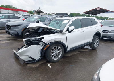 2023 Honda Cr-v Ex-l Awd, Left Side damage, Iaai lot 45181954, photo 2 of 18
