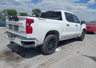 2021 Chevrolet Silverado 1500 4wd  Short Bed Custom, пошкодження: Град, Iaai лот 45025323, фото 4 з 16