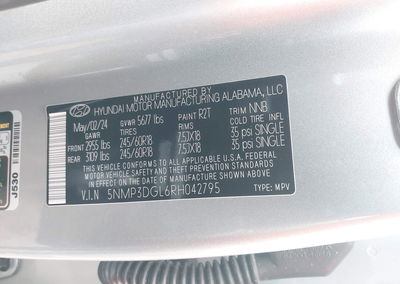 2024 Hyundai Santa Fe Xrt, uszkodzenie: Przód, Iaai lot 45271579, zdjęcie 9 z 17