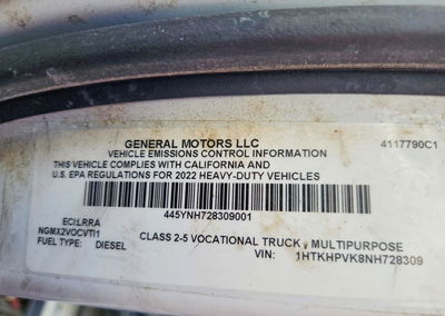 2022 Chevrolet Silverado Medium Duty, Burn damage, Copart lot 52669696, photo 12 of 12