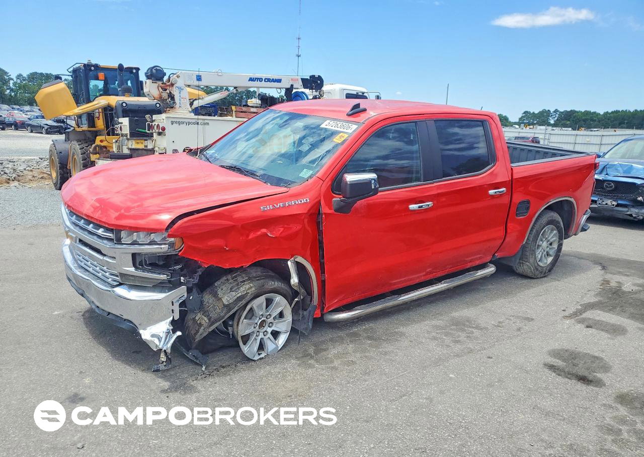 2020 Chevrolet Silverado C1500 Lt, daño Frontal, Copart lote 57263606