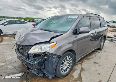 2019 Toyota Sienna Xle 8-passenger, daño Frontal, Copart lote 48432566