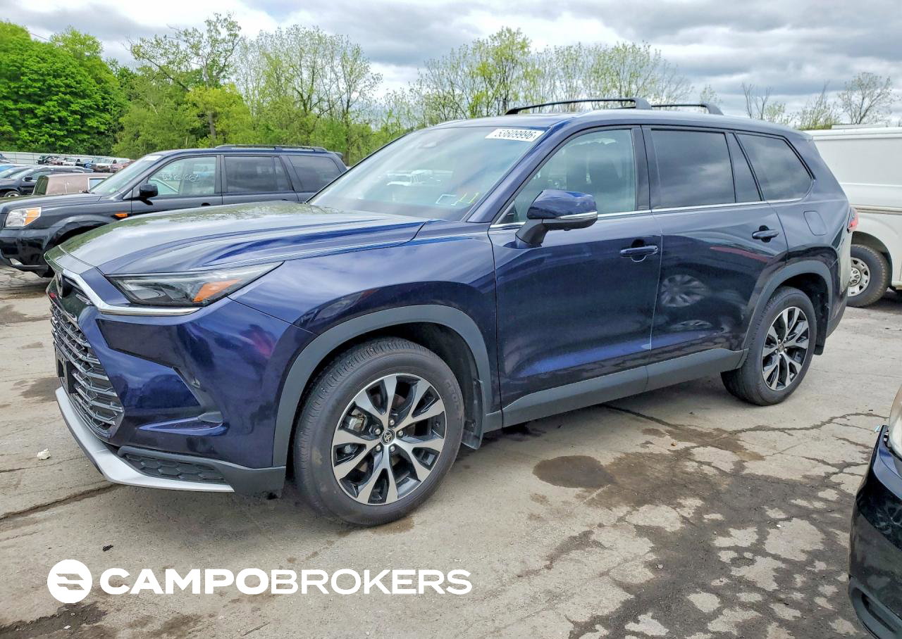 2026 Toyota Grand Highlander Hybrid Max Limited, Side damage, Copart lot 53609996