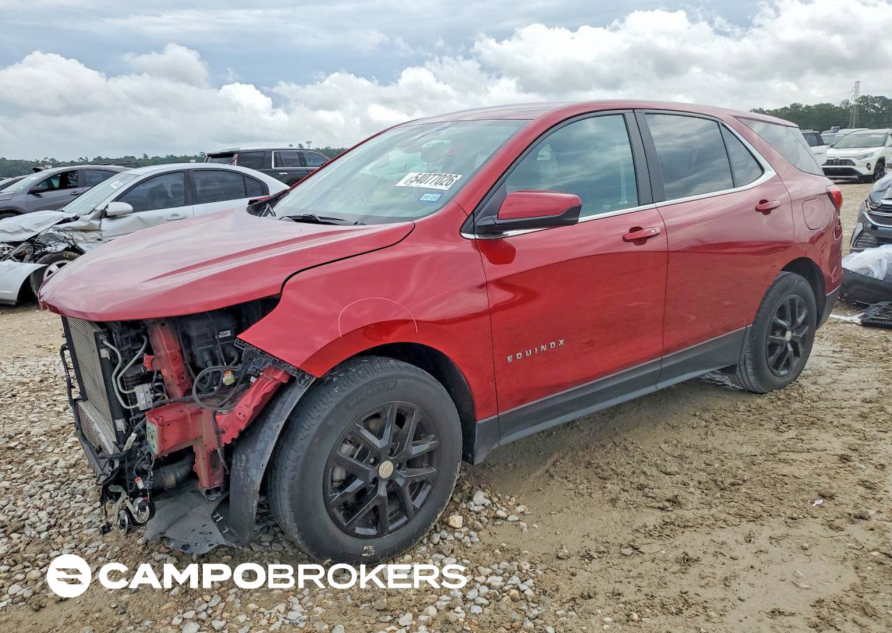 2023 Chevrolet Equinox Lt, daño Frontal, Copart lote 54077026