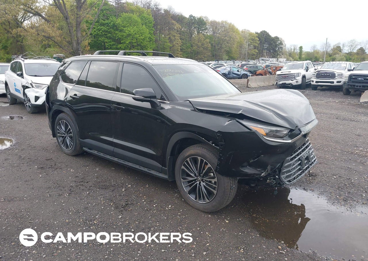 2026 Toyota Grand Highlander Hybrid Max Platinum, пошкодження: Front & Rear, Iaai лот 45056043